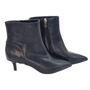 Nordstrom Rack RK Patrice Booties Black Faux Leather Women's Size 5.5